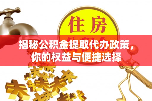 解读揭秘公积金提取代办政策，你的权益与便捷选择