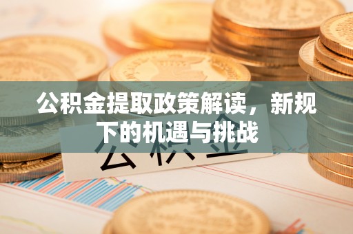 解读公积金提取政策解读，新规下的机遇与挑战