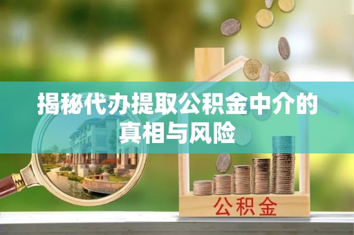 解读揭秘代办提取公积金中介的真相与风险