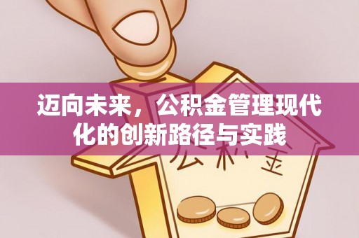 解读迈向未来，公积金管理现代化的创新路径与实践