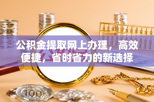 解读公积金提取网上办理，高效便捷，省时省力的新选择