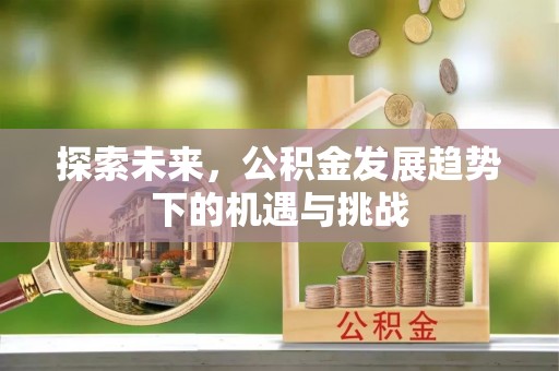 解读探索未来，公积金发展趋势下的机遇与挑战