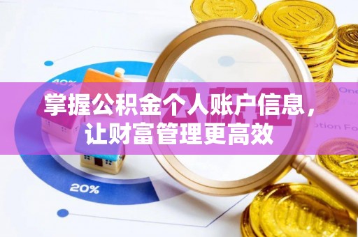 解读掌握公积金个人账户信息，让财富管理更高效
