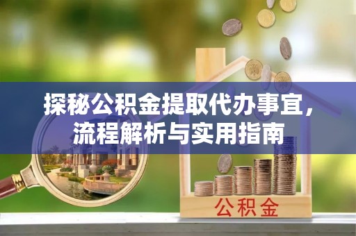 解读探秘公积金提取代办事宜，流程解析与实用指南