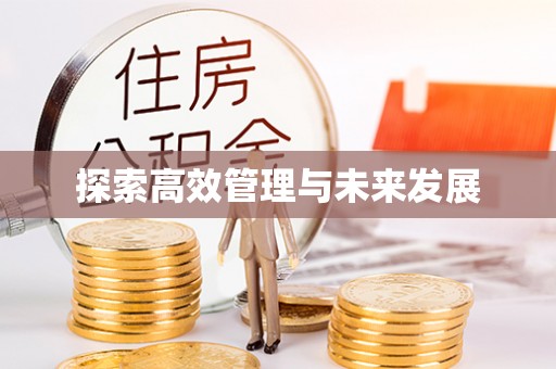 解读探索高效管理与未来发展