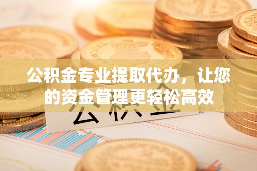 解读公积金专业提取代办，让您的资金管理更轻松高效