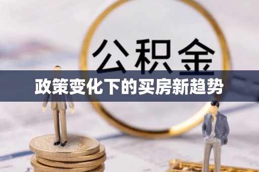 解读政策变化下的买房新趋势