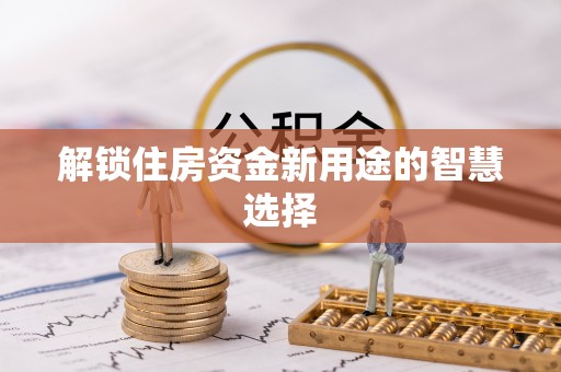 解读解锁住房资金新用途的智慧选择