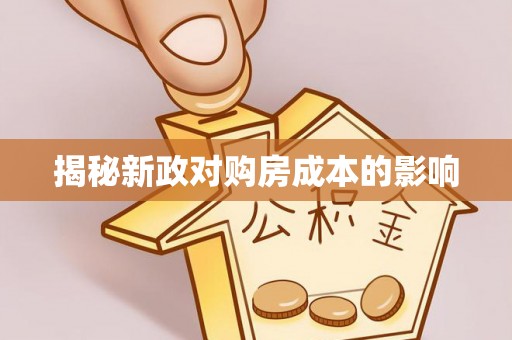 解读揭秘新政对购房成本的影响