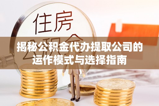 解读揭秘公积金代办提取公司的运作模式与选择指南