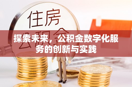 解读探索未来，公积金数字化服务的创新与实践