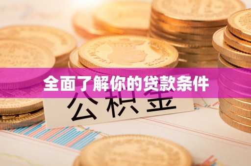 解读全面了解你的贷款条件