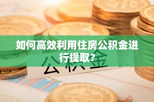 解读如何高效利用住房公积金进行提取？