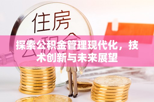 解读探索公积金管理现代化，技术创新与未来展望