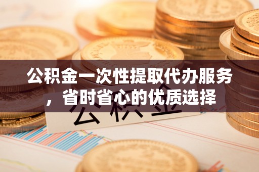 解读公积金一次性提取代办服务，省时省心的优质选择